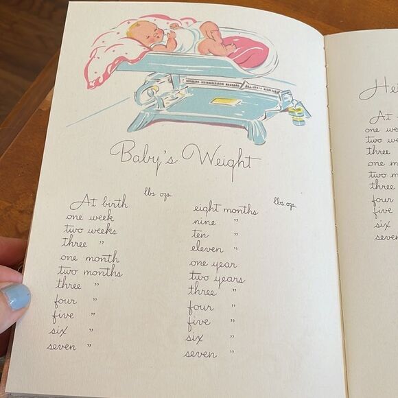 Vintage late40s/early 50s pink satin covered unused Baby Book - Picture 9 of 12